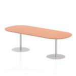 Dynamic Italia 2400mm Poseur Boardroom Table Beech Top 725mm High Leg ITL0196 28001DY
