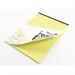 Silvine SEN Refill Pad A4 With Tinted Coloured Papers 100 Page Ruled With Margin 4 Hole Punched Yellow (Pack 6) - A4RPTINY 28013SC