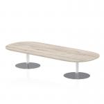 Dynamic Italia 2400mm Poseur Boardroom Table Grey Oak Top 475mm High Leg ITL0195 28015DY