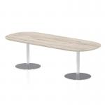 Dynamic Italia 2400mm Poseur Boardroom Table Grey Oak Top 725mm High Leg ITL0201 28022DY