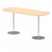 Dynamic Italia 2400mm Poseur Boardroom Table Maple Top 1145mm High Leg ITL0205 28029DY