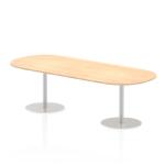 Dynamic Italia 2400mm Poseur Boardroom Table Maple Top 725mm High Leg ITL0199 28043DY