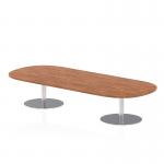 Dynamic Italia 2400mm Poseur Boardroom Table Walnut Top 475mm High Leg ITL0191 28078DY