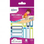 Avery UK Stationary Labels 50 x 10 mm Green and Blue (Pack 30 Labels) - RESMI30G.UK 28097AV