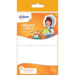Avery UK Freezer Label with special low temperature adhesive up to -20 degrees C 63.5 x 33 mm White (Pack 24 Labels) - CONG24.UK 28104AV