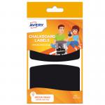 Avery UK Chalkboard Labels Reusable 95 x 63 mm Black (Pack 10 Labels) - ARDO10.UK 28118AV