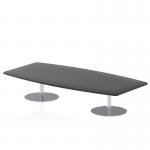 Dynamic Italia 2400mm Poseur High Gloss Table Black Top 475mm High Leg ITL0322 28120DY