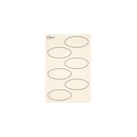 Avery UK Dissolvable Labels 55 x 29mm White with black rims (Pack 18 Labels) - SOLUB18.UK 28125AV