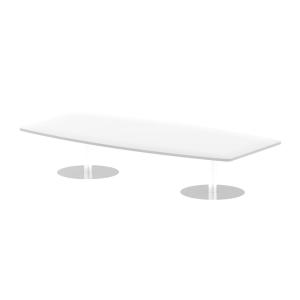 Dynamic Italia 2400mm Poseur High Gloss Table White Top 475mm High Leg