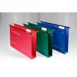 Rexel Crystalfile Classic Foolscap Suspension File Manilla 50mm Red (Pack 50) 71752 28151AC