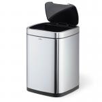 Durable Sensor Waste Basket NO TOUCH 35L Silver - 342323 28160DR