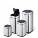 Durable NO TOUCH Sensor Waste Bin 35L Capacity Silver - 342323 28160DR