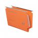 Rexel Crystalfile Extra 330 Foolscap Lateral Suspension File Polypropylene 30mm Orange (Pack 25) 3000125 28221AC