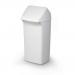 DURABIN Plastic Waste Bin Rectangular 40 Litre with White Lid - 1809798010 28223DR