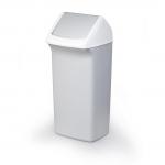 Durable DURABIN Plastic Waste Recycling Bin Rectangular 40 Litre with Grey Lid - 1809798050 28230DR