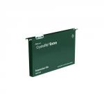 Rexel Crystalfile Extra A4 Suspension File Polypropylene 30mm Green (Pack 25) 71759 DD 28235AC