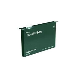 Cheap Stationery Supply of Rexel Crystalfile Extra A4 Suspension File Polypropylene 30mm Green (Pack 25) 71759 28235AC Office Statationery