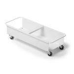 Metal Trolley For 2 x DURABIN 40 Litre Rectangular White - 1801622010 28237DR