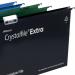 Rexel Crystalfile Extra Foolscap Suspension File Polypropylene 15mm V Base Green (Pack 25) 70628 28249AC