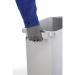 Durable DURABIN Plastic Waste Recycling Bin 60 Litre Rectangular Grey with Blue Lid - VEH2012027 28251DR