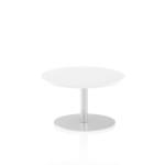 Dynamic Italia 600mm Poseur Round Table White Top 475mm High Leg ITL0102 28267DY