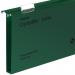 Rexel Crystalfile Extra Foolscap Suspension File Polypropylene 30mm Green (Pack 25) 70631 28277AC