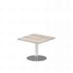 Dynamic Italia 600mm Poseur Square Table Grey Oak Top 475mm High Leg ITL0213 28309DY