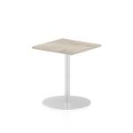 Dynamic Italia 600mm Poseur Square Table Grey Oak Top 725mm High Leg ITL0219 28316DY