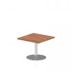 Dynamic Italia 600mm Poseur Square Table Walnut Top 475mm High Leg ITL0209 28372DY