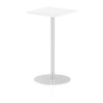 Dynamic Italia 600mm Poseur Square Table White Top 1145mm High Leg ITL0222 28386DY