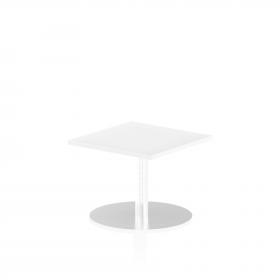 Dynamic Italia 600mm Poseur Square Table White Top 475mm High Leg ITL0210 28393DY