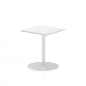 Dynamic Italia 600mm Poseur Square Table White Top 725mm High Leg ITL0216 28400DY