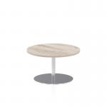 Dynamic Italia 800mm Poseur Round Table Grey Oak Top 475mm High Leg ITL0123 28435DY