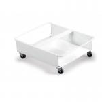 Durable Metal Trolley for 2 x DURABIN 60 Litre Rectangular 480 x 540 x 180mm White - 1801667010 28454DR