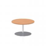 Dynamic Italia 800mm Poseur Round Table Oak Top 475mm High Leg ITL0122 28477DY