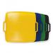 DURABIN Plastic Waste Bin 90 Litre Square Black with Yellow Lid - VEH2012030 28489DR