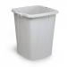 Durable DURABIN Plastic Waste Recycling Bin 90 Litre Square Black with Yellow Lid - VEH2012030 28489DR