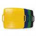 Durable DURABIN Plastic Waste Recycling Bin 90 Litre Square Black with Yellow Lid - VEH2012030 28489DR