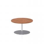 Dynamic Italia 800mm Poseur Round Table Walnut Top 475mm High Leg ITL0119 28498DY