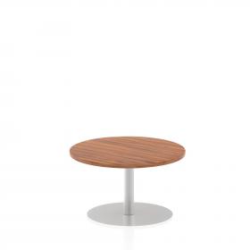 Dynamic Italia 800mm Poseur Round Table Walnut Top 475mm High Leg ITL0119 28498DY