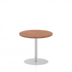 Dynamic Italia 800mm Poseur Round Table Walnut Top 725mm High Leg ITL0125 28505DY