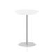 Dynamic Italia 800mm Poseur Round Table White Top 1145mm High Leg ITL0132 28512DY