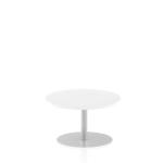 Dynamic Italia 800mm Poseur Round Table White Top 475mm High Leg ITL0120 28519DY