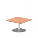 Dynamic Italia 800mm Poseur Square Table Beech Top 475mm High Leg ITL0328 28540DY