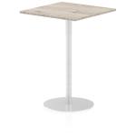 Dynamic Italia 800mm Poseur Square Table Grey Oak Top 1145mm High Leg ITL0345 28554DY