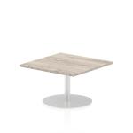 Dynamic Italia 800mm Poseur Square Table Grey Oak Top 475mm High Leg ITL0333 28561DY