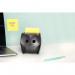 Post-it Z-Notes Dispenser Owl Black + 2 Packs Post-it Super Sticky Z-Notes 45 Sheets per Pad - 7100322315 28580MM