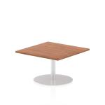Dynamic Italia 800mm Poseur Square Table Walnut Top 475mm High Leg ITL0329 28624DY