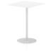 Dynamic Italia 800mm Poseur Square Table White Top 1145mm High Leg ITL0342 28638DY