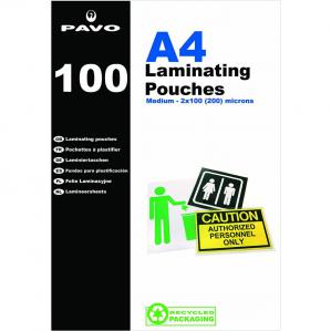 Photos - Laminating Pouch Micron Pavo  2x100  A4 Gloss Pack 100 8005376 28666PV 